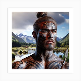 Artiphoria Hone Heke Maori Chie Art Print