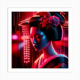 Japan Geisha Visual 78 Art Print