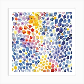 Watercolor Dots Art Print