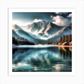 Mountain Lake 1 Art Print