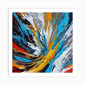 Foam Abstract Painting Art Print