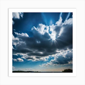 Sky With Clouds 1 Art Print