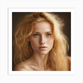 Portrait Of A Young Woman 2 Art Print