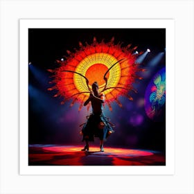 Asian Dancer Art Print