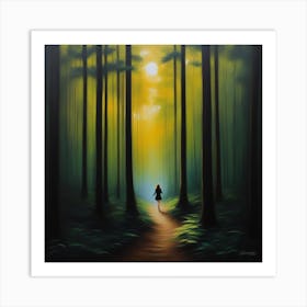 Alice In The Woods Art Print