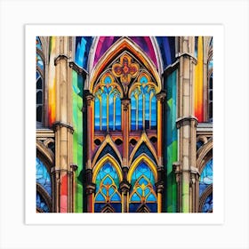 Stained Glass Window 2 Art Print