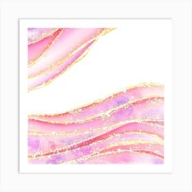 Sparkling Pink Agate Texture 15 1 Art Print