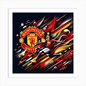 Manchester United F.C. Logo Wall Art 6 Art Print