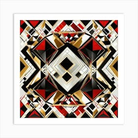 Red Diamond design Art Print