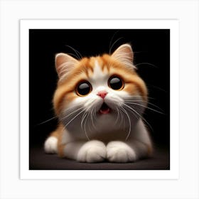 Cute Cat 4 Art Print