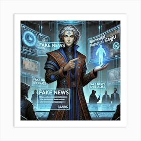 Alaric Fake News Specialist Art Print