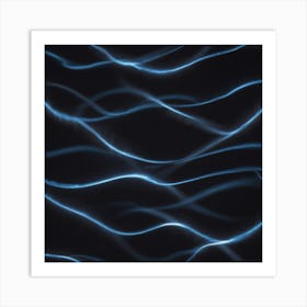 Abstract Light Wave Pattern Art Print