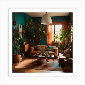 Bohemian Living Room Art Print