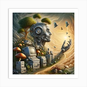 World Of Robots Art Print