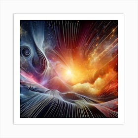 Abstract Nebula Art Print