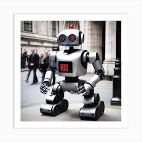 Robot - Robot Stock Videos & Royalty-Free Footage Art Print