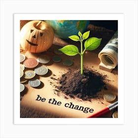 Be The Change Art Print