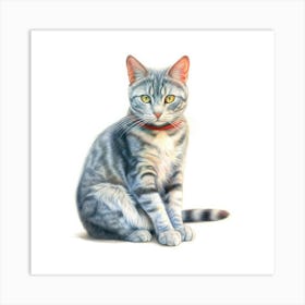 Raas Cat Portrait 3 Art Print