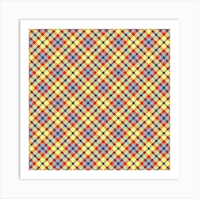 Plaid Fabric 192 Art Print