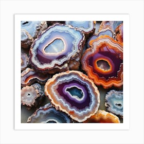 Agate Slices Art Print