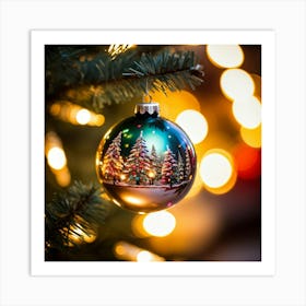 Christmas Tree Ornament 1 Art Print