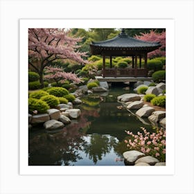 Asian Garden Art Print