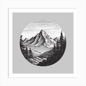 Mountain Range Art Print