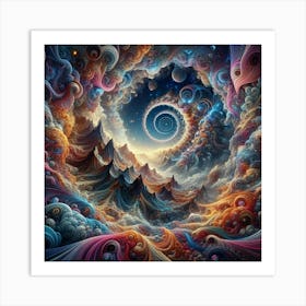 Spiral Universe Art Print