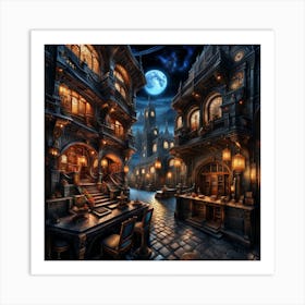 City At Night Art Print