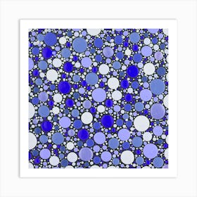 Blue And Lavender Heaven Square Art Print