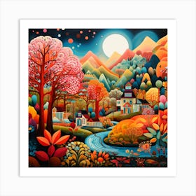 Autumn Forest 1 Art Print