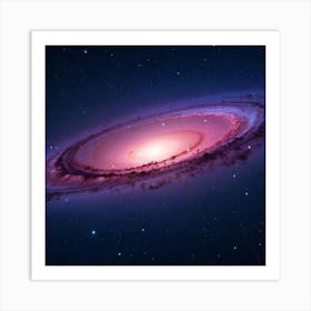 Celestial Vortex: The Mystical Glow of a Distant Galaxy Art Print