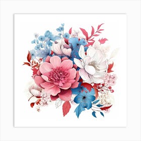 Floral Bouquet 18 Art Print