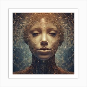 Woman'S Head 3 Art Print