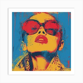 Lady In Sunglasses Art Print