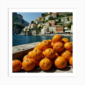 Default Amalfi Coast Oranges Iv Art 0 Art Print