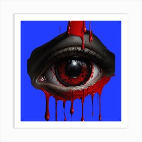 Bloody Eye Art Print