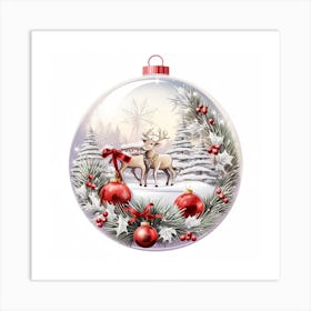 Christmas Ball Ornament Art Print