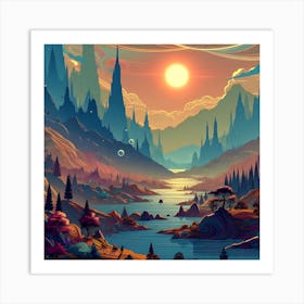 Land Of Fantasy 14 Art Print