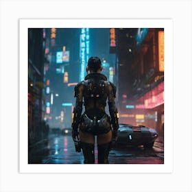 Cyberpunk City Art Print