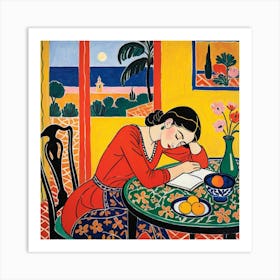 Woman Reading 9 Art Print