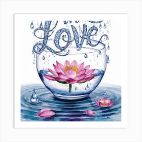 Love In The Water Art Print