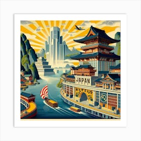 Japanese Travel Poster Art Print