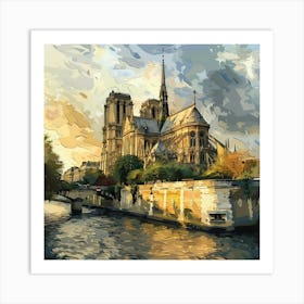 Notre Dame Paris 4 Art Print