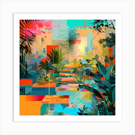 'Tropical Garden' Art Print