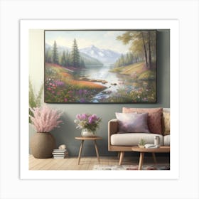 'Riverside' Art Print