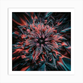 Abstract Flower Art Print