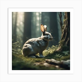 Rabbit In The Forest 44 Art Print