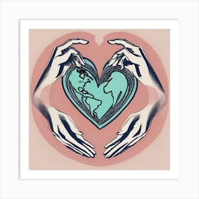 Earth'S Heart Art Print