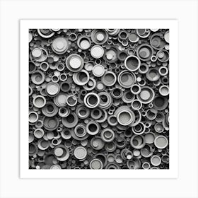 Black And White Abstract Background Art Print